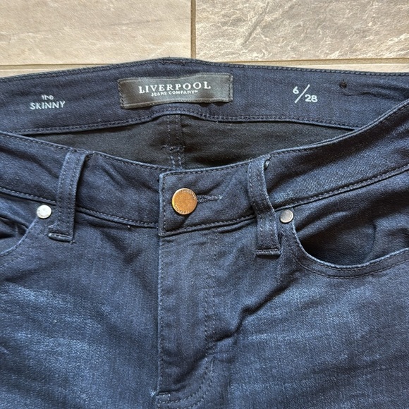 Liverpool Dark Blue Women's Skinny Jeans - Picture 3 of 3